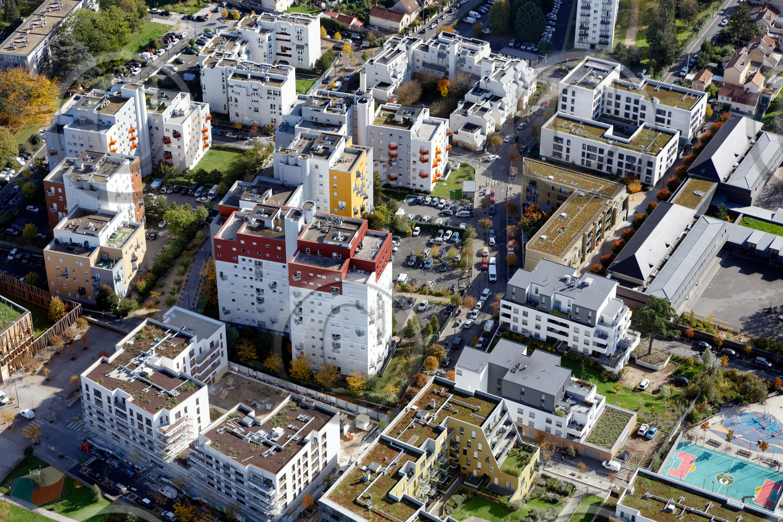 Le département de Seine-Saint-Denis (Région Ile-de-France) en vues aériennes obliques