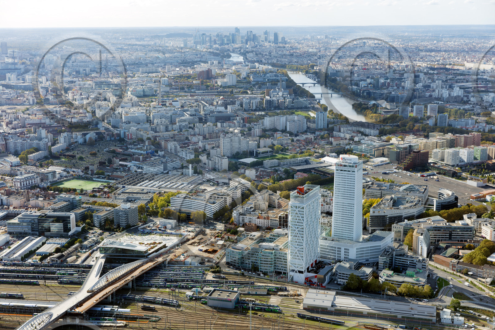 Le département de Seine-Saint-Denis (Région Ile-de-France) en vues aériennes obliques