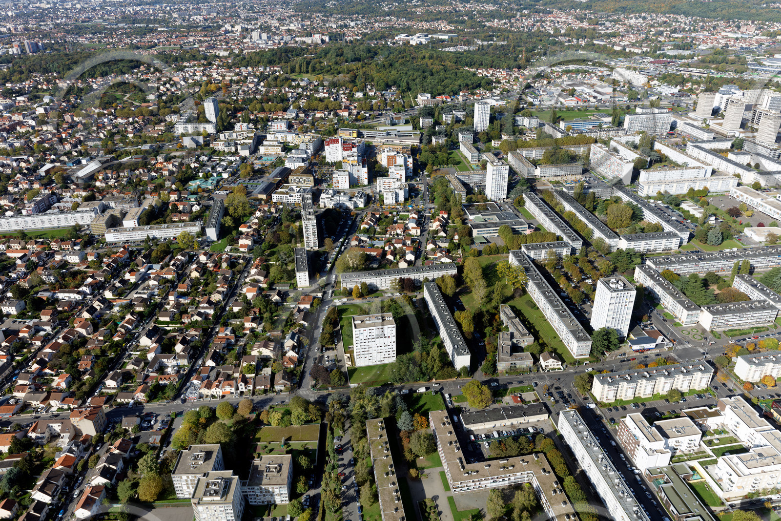 Le département de Seine-Saint-Denis (Région Ile-de-France) en vues aériennes obliques