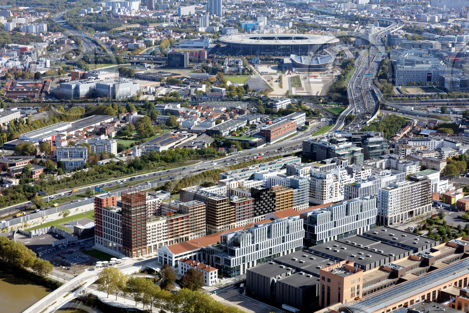 Le département de Seine-Saint-Denis (Région Ile-de-France) en vues aériennes obliques
