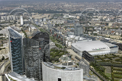 Le département des Hauts-de-Seine (Région Ile-de-France) en vues aériennes obliques