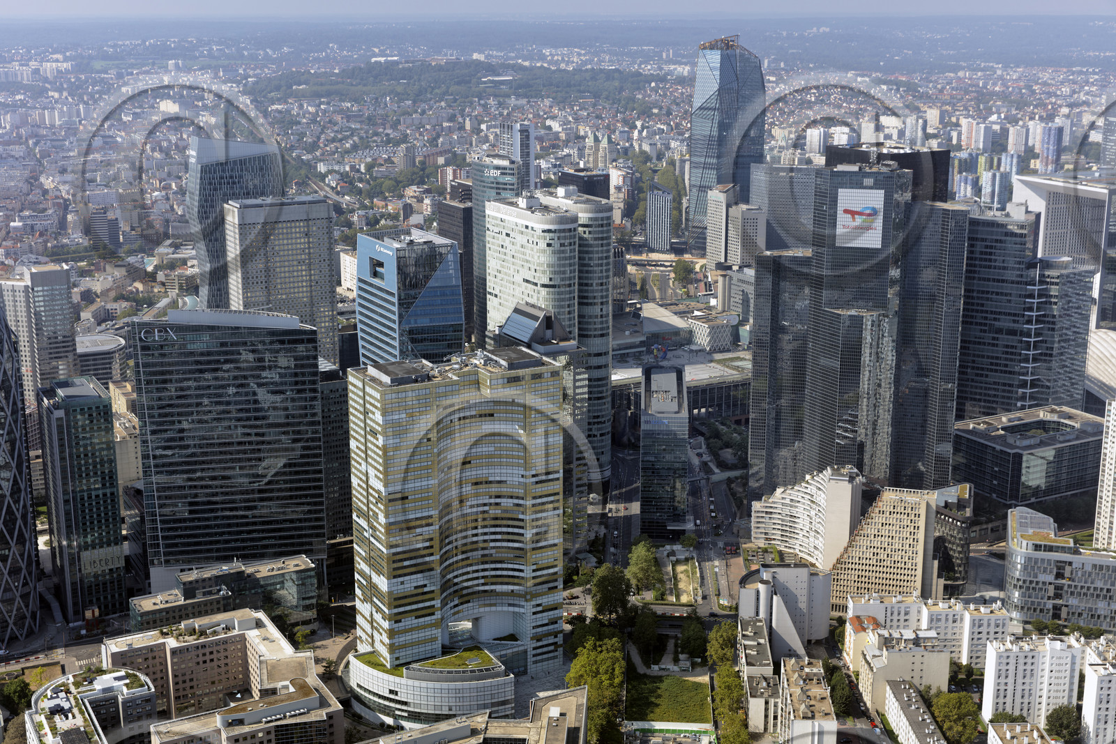 Le département des Hauts-de-Seine (Région Ile-de-France) en vues aériennes obliques