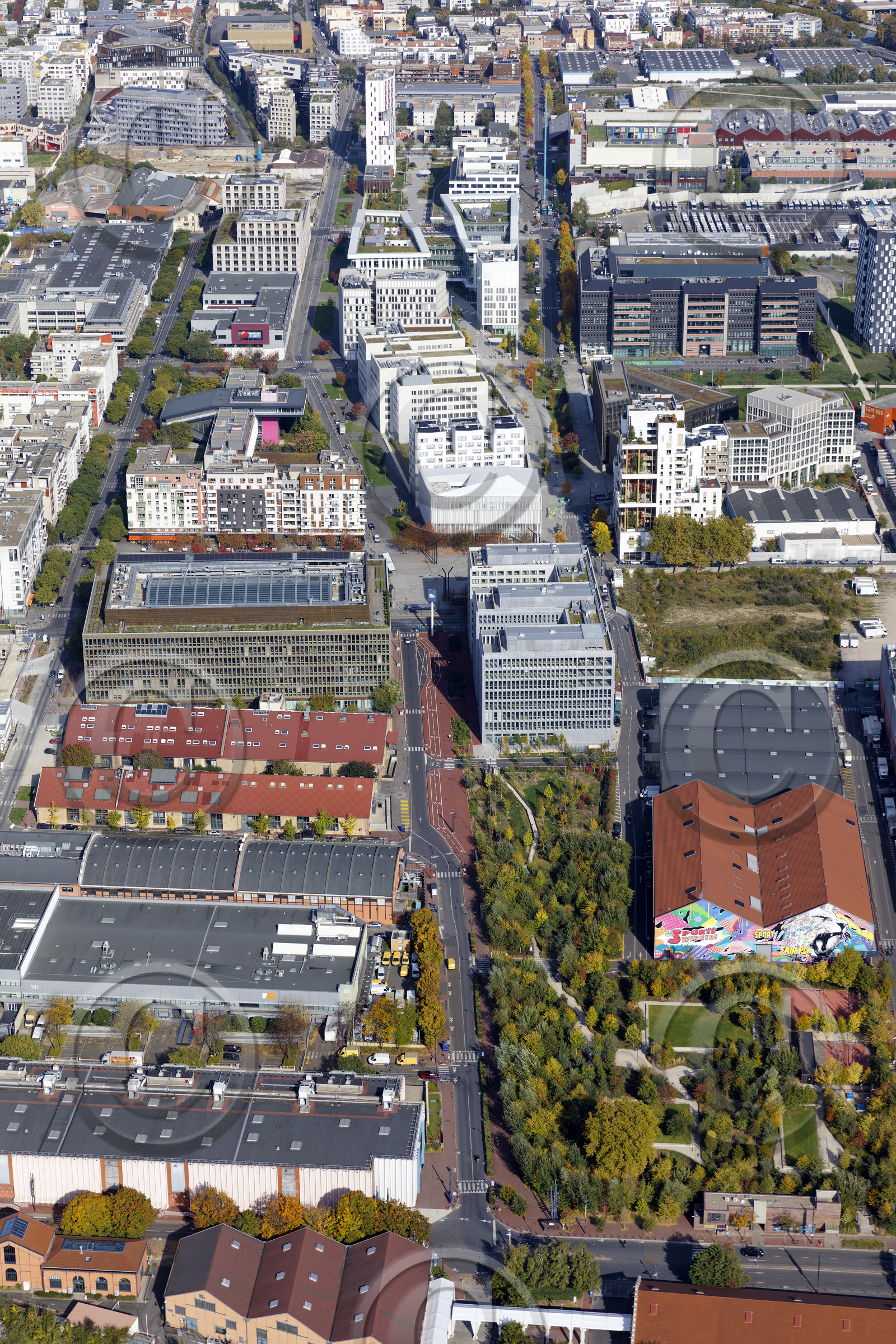 Le département de Seine-Saint-Denis (Région Ile-de-France) en vues aériennes obliques