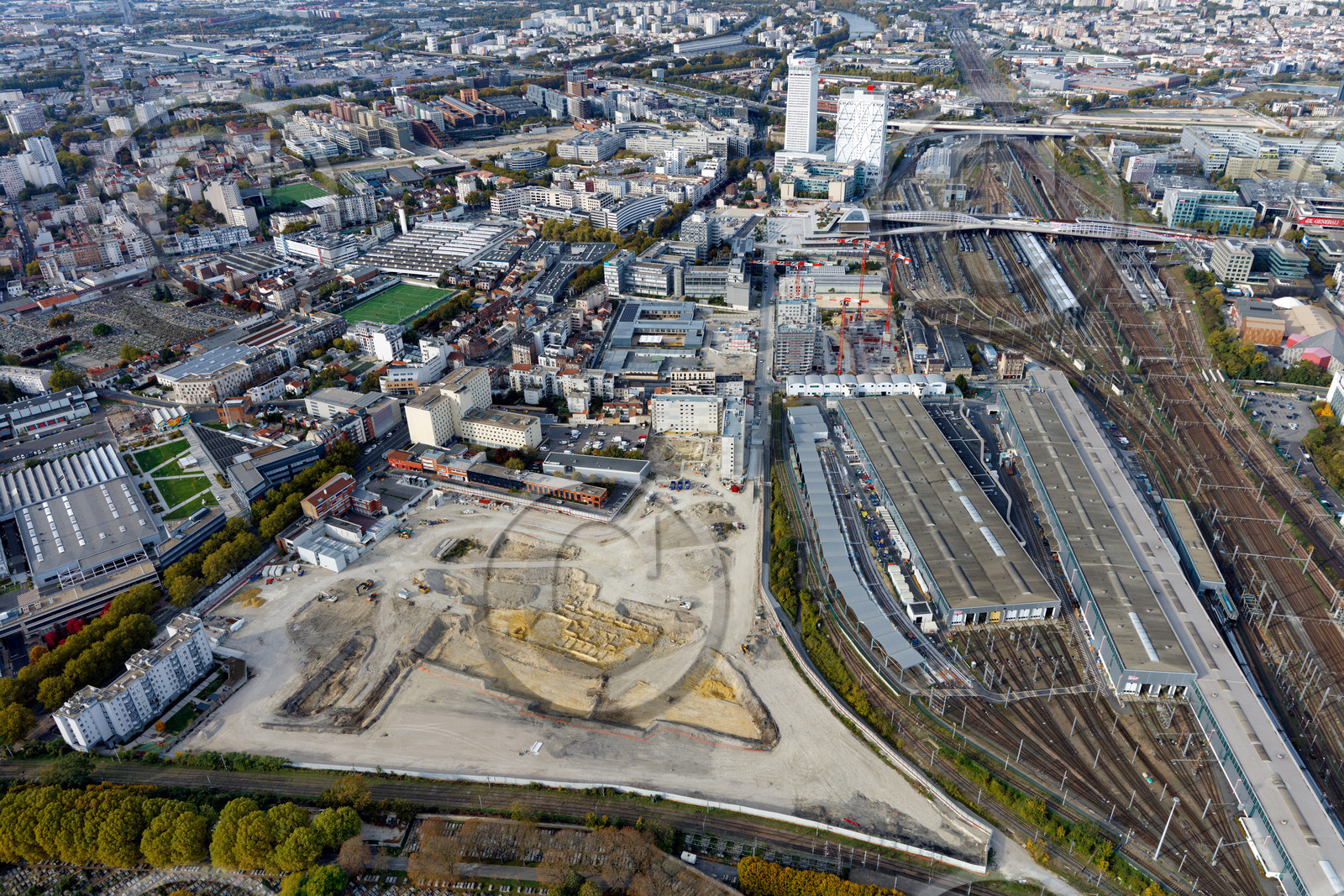 Le département de Seine-Saint-Denis (Région Ile-de-France) en vues aériennes obliques