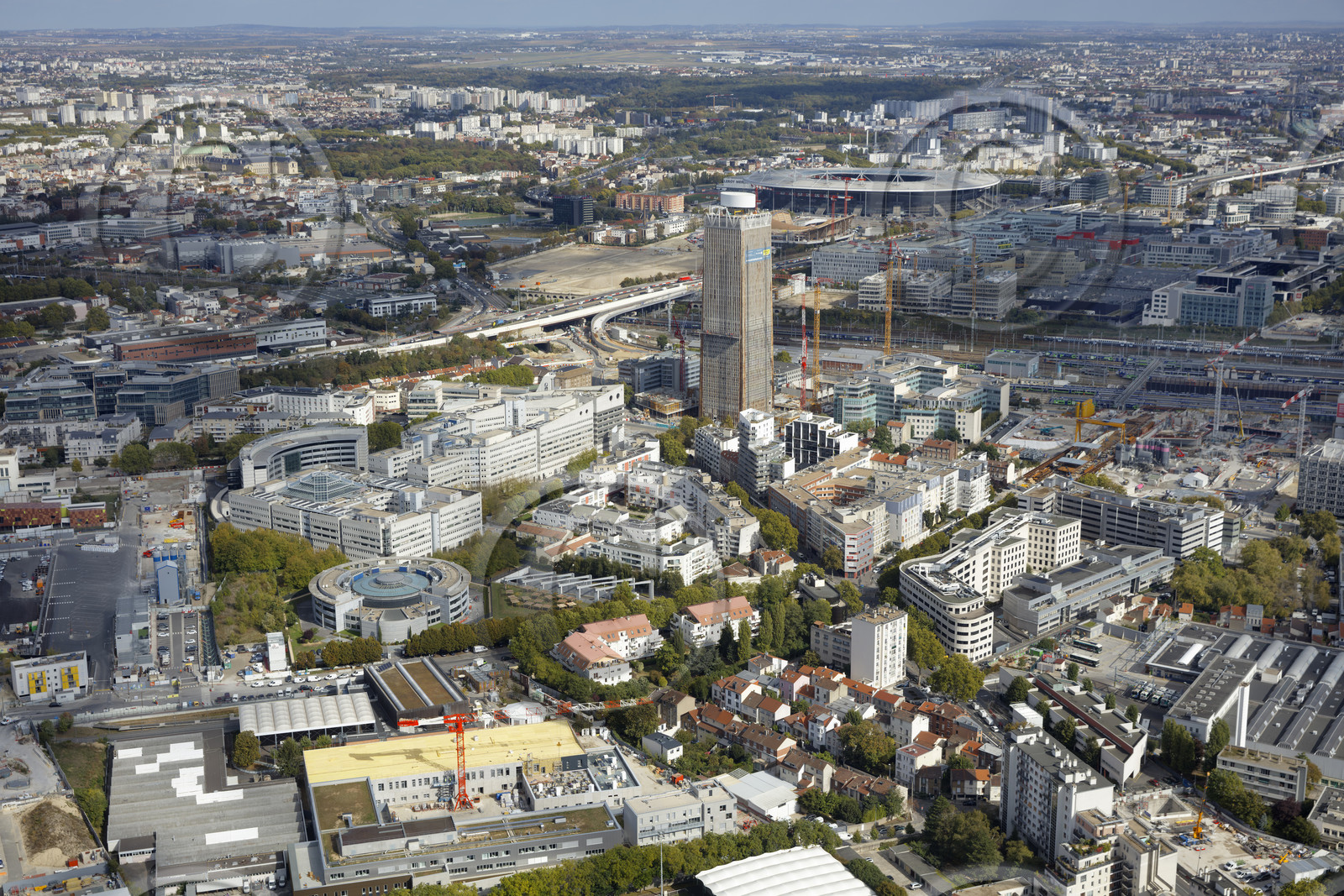 Le département de Seine-Saint-Denis (Région Ile-de-France) en vues aériennes obliques