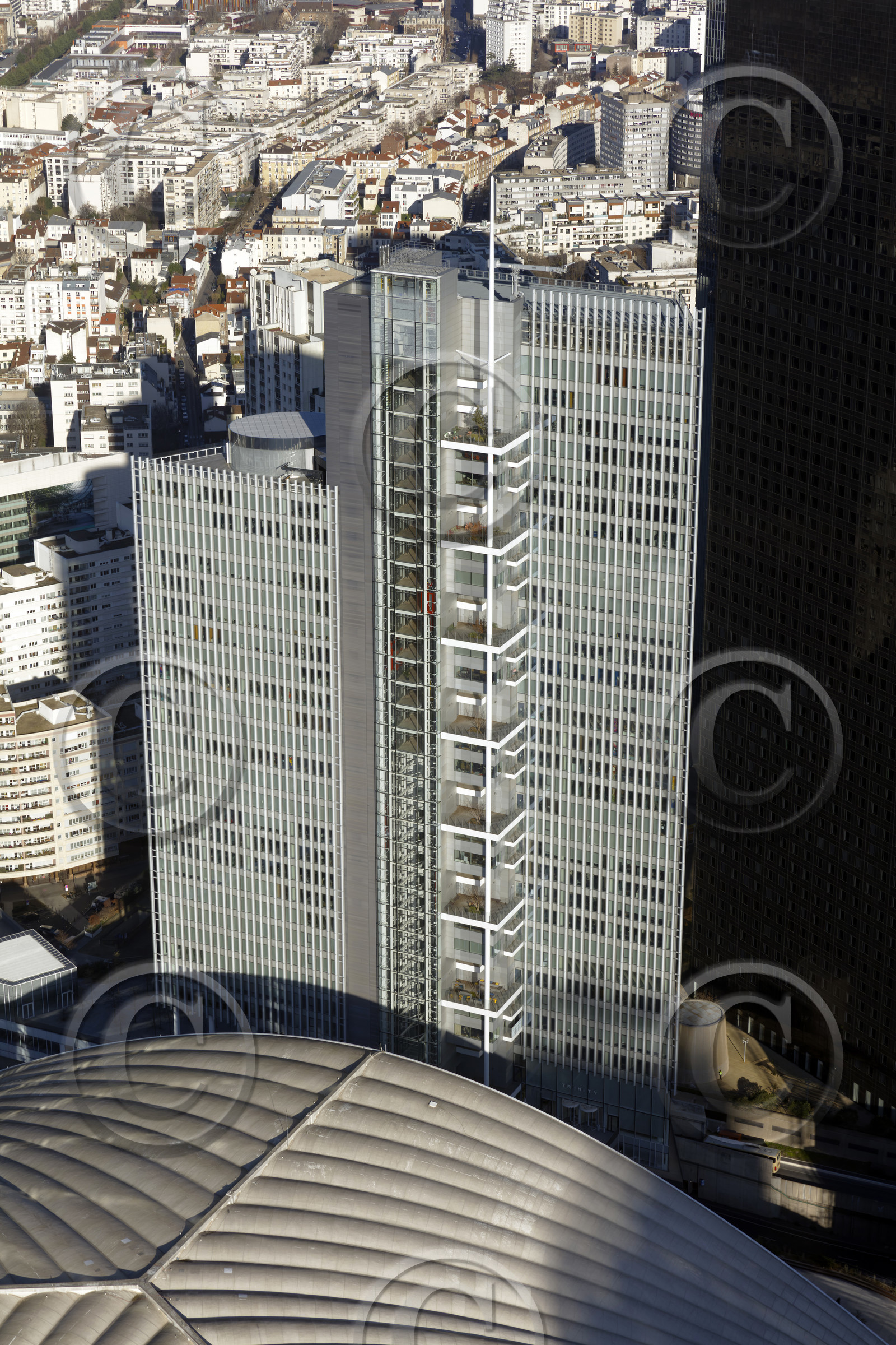 Le département des Hauts-de-Seine (Région Ile-de-France) en vues aériennes obliques