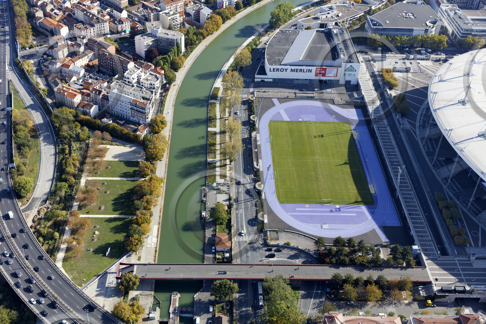 Le département de Seine-Saint-Denis (Région Ile-de-France) en vues aériennes obliques