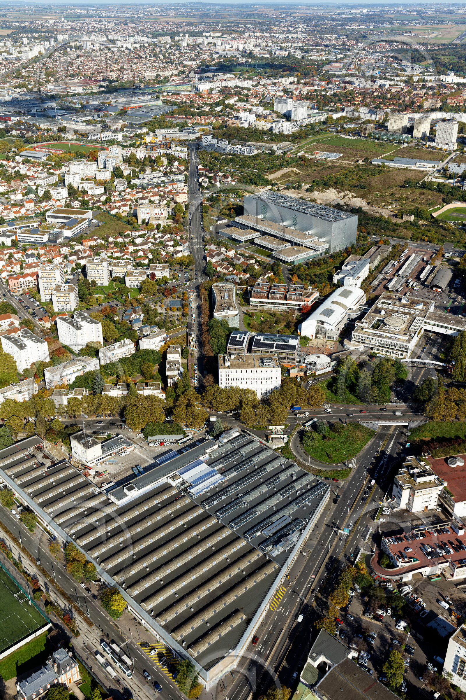 Le département de Seine-Saint-Denis (Région Ile-de-France) en vues aériennes obliques