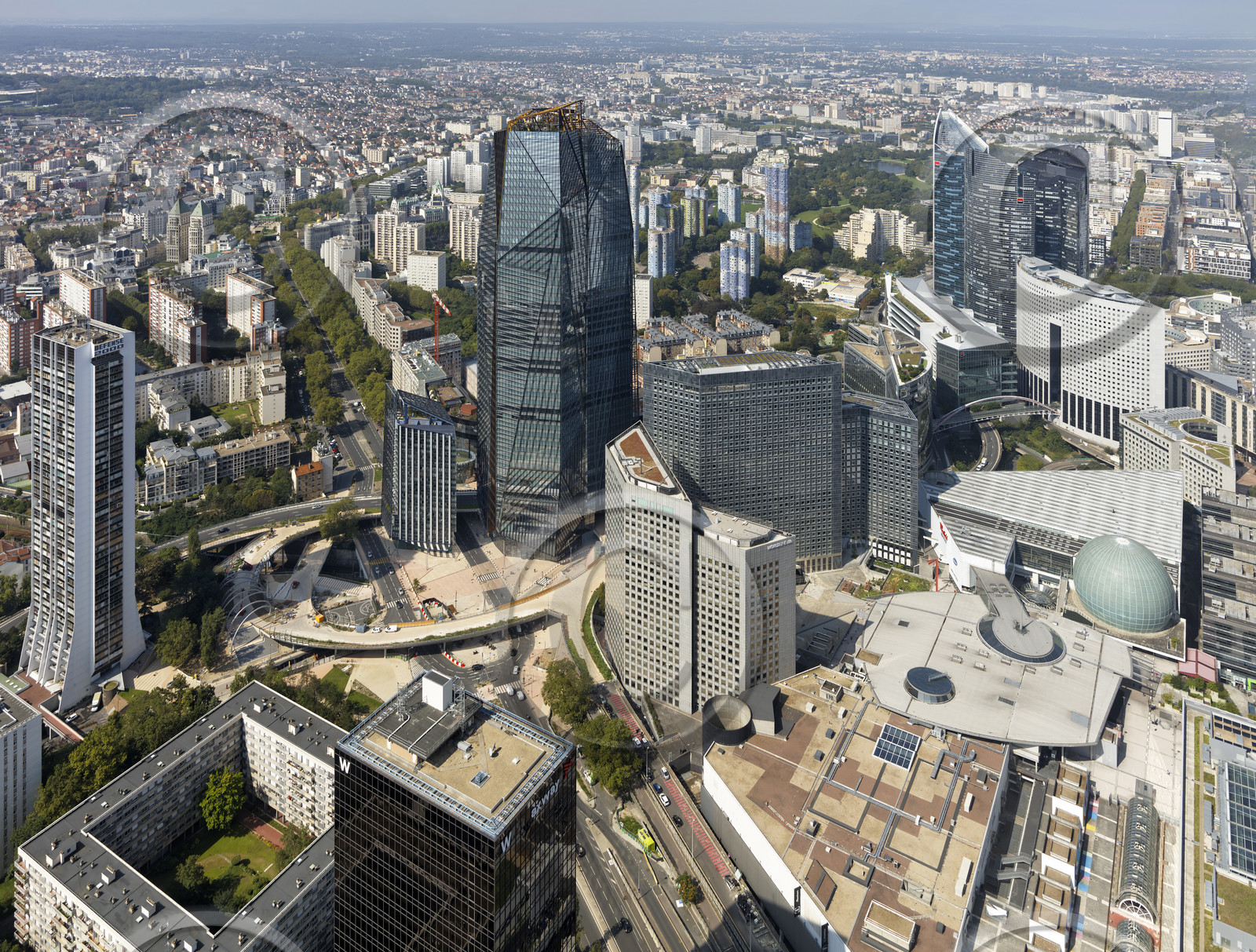 Le département des Hauts-de-Seine (Région Ile-de-France) en vues aériennes obliques