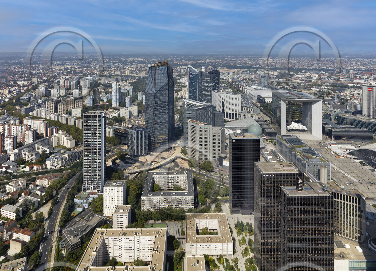 Le département des Hauts-de-Seine (Région Ile-de-France) en vues aériennes obliques