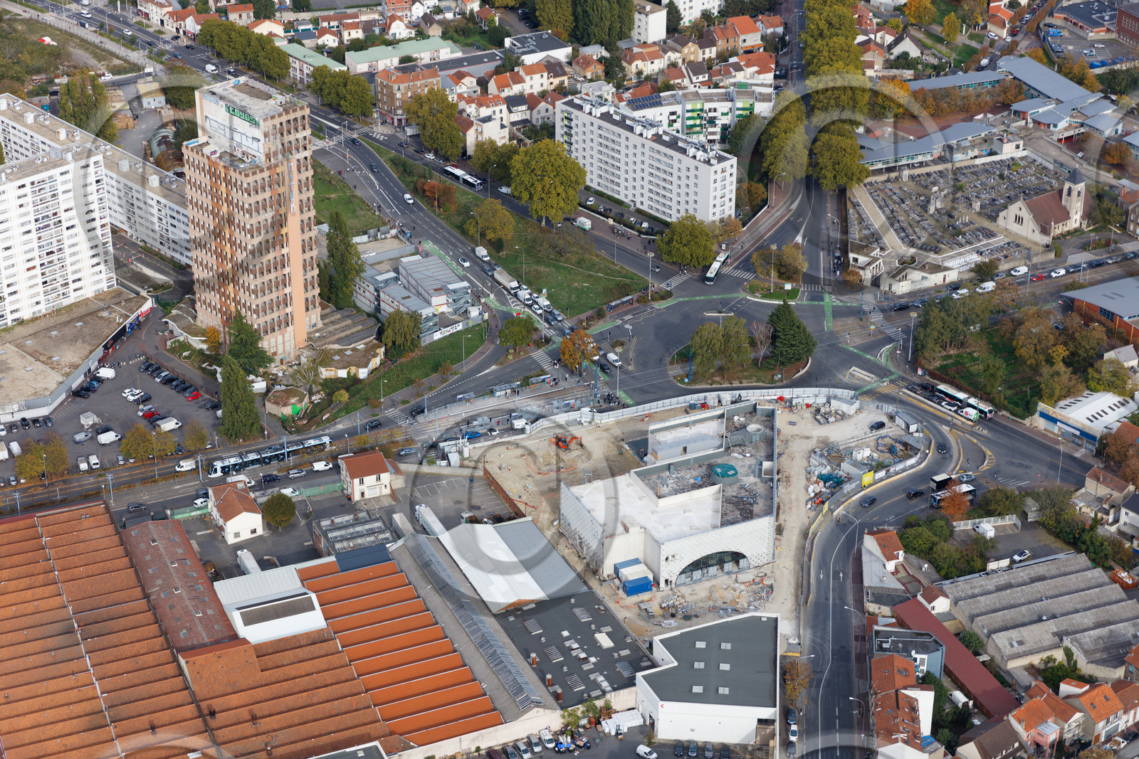 Le département de Seine-Saint-Denis (Région Ile-de-France) en vues aériennes obliques