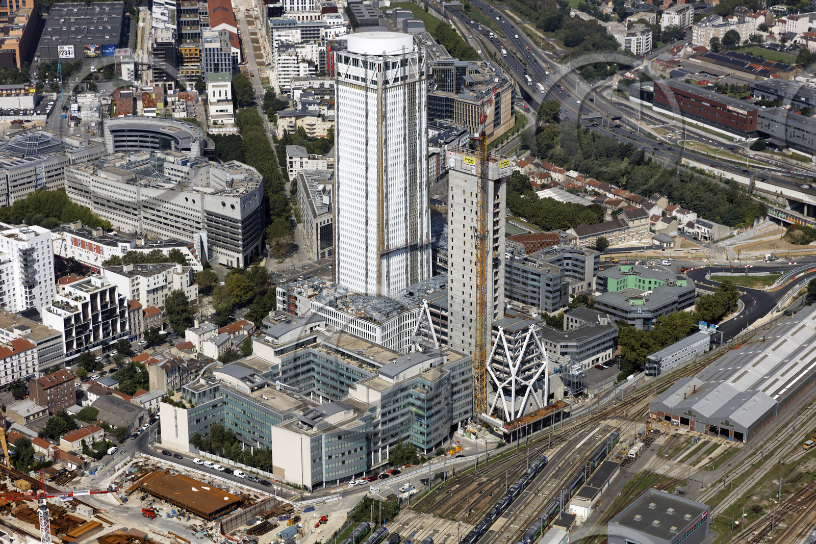 Le département de Seine-Saint-Denis (Région Ile-de-France) en vues aériennes obliques