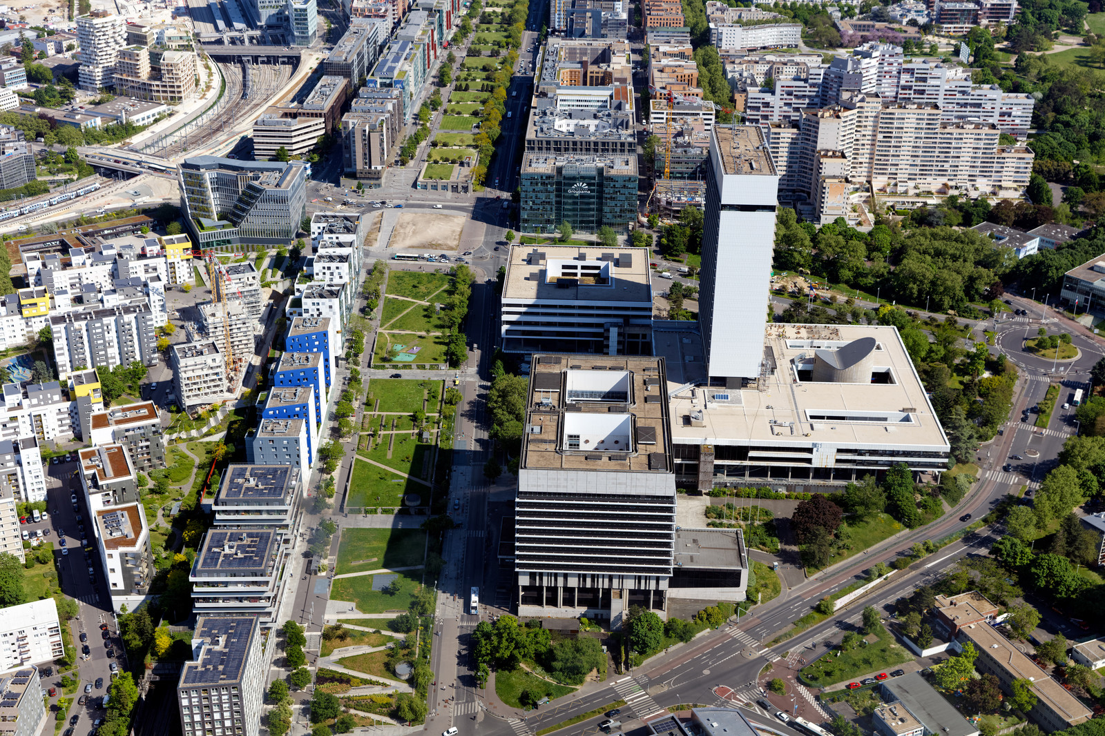 Le département des Hauts-de-Seine (Région Ile-de-France) en vues aériennes obliques