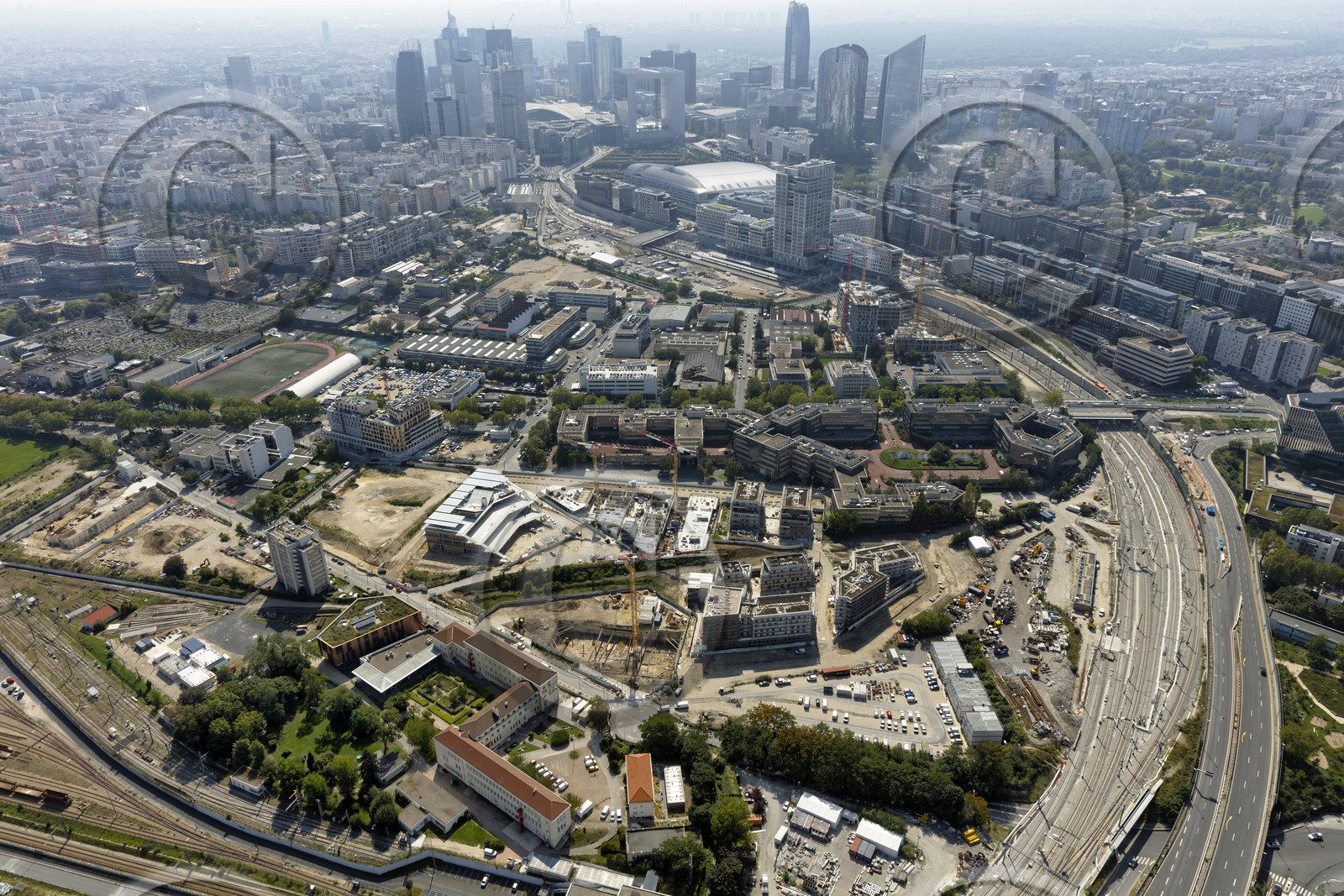 Le département des Hauts-de-Seine (Région Ile-de-France) en vues aériennes obliques