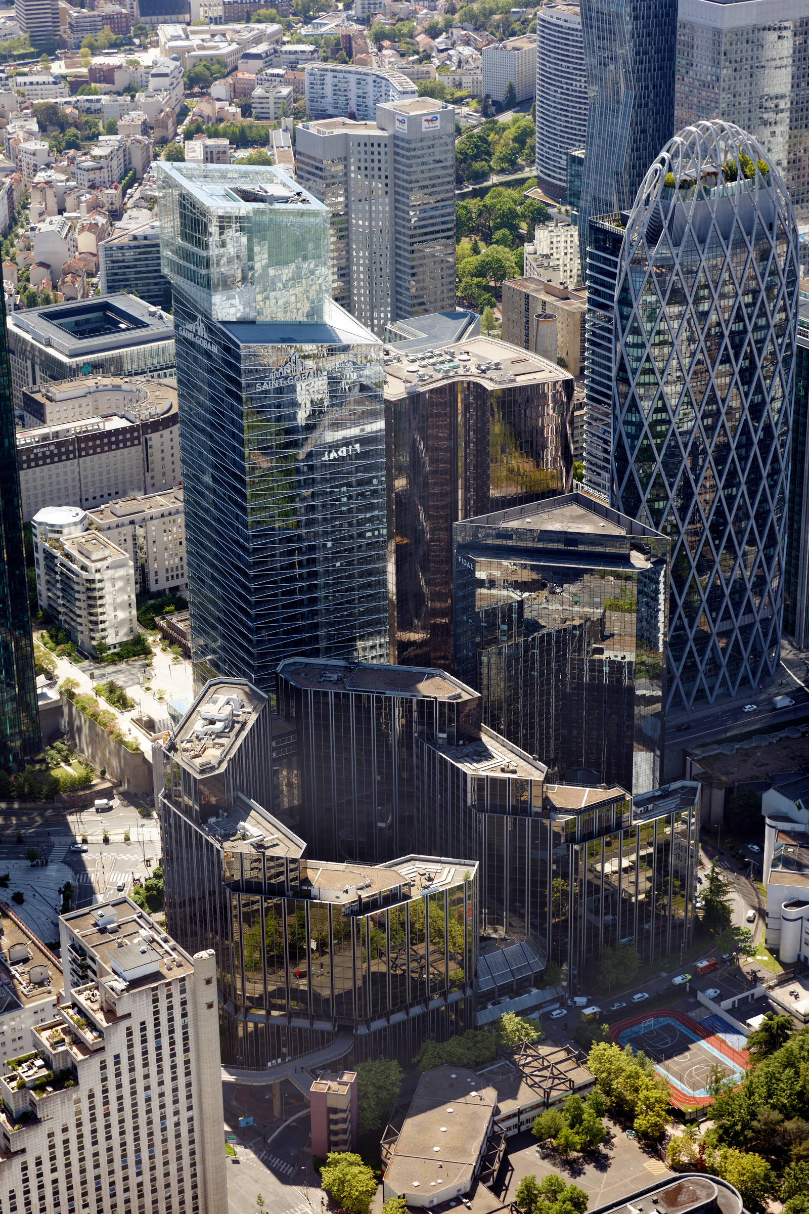 Le département des Hauts-de-Seine (Région Ile-de-France) en vues aériennes obliques