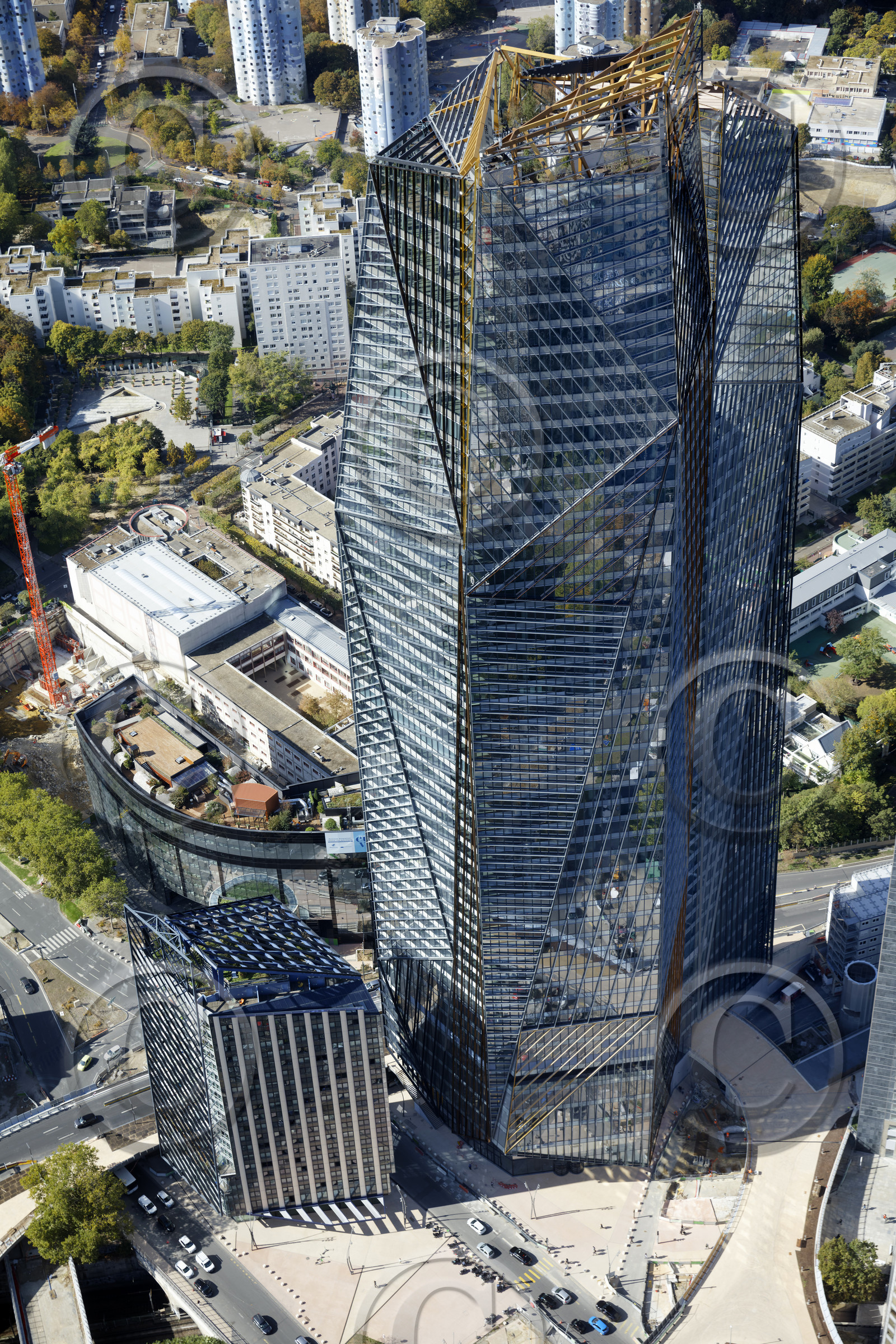 Le département des Hauts-de-Seine (Région Ile-de-France) en vues aériennes obliques