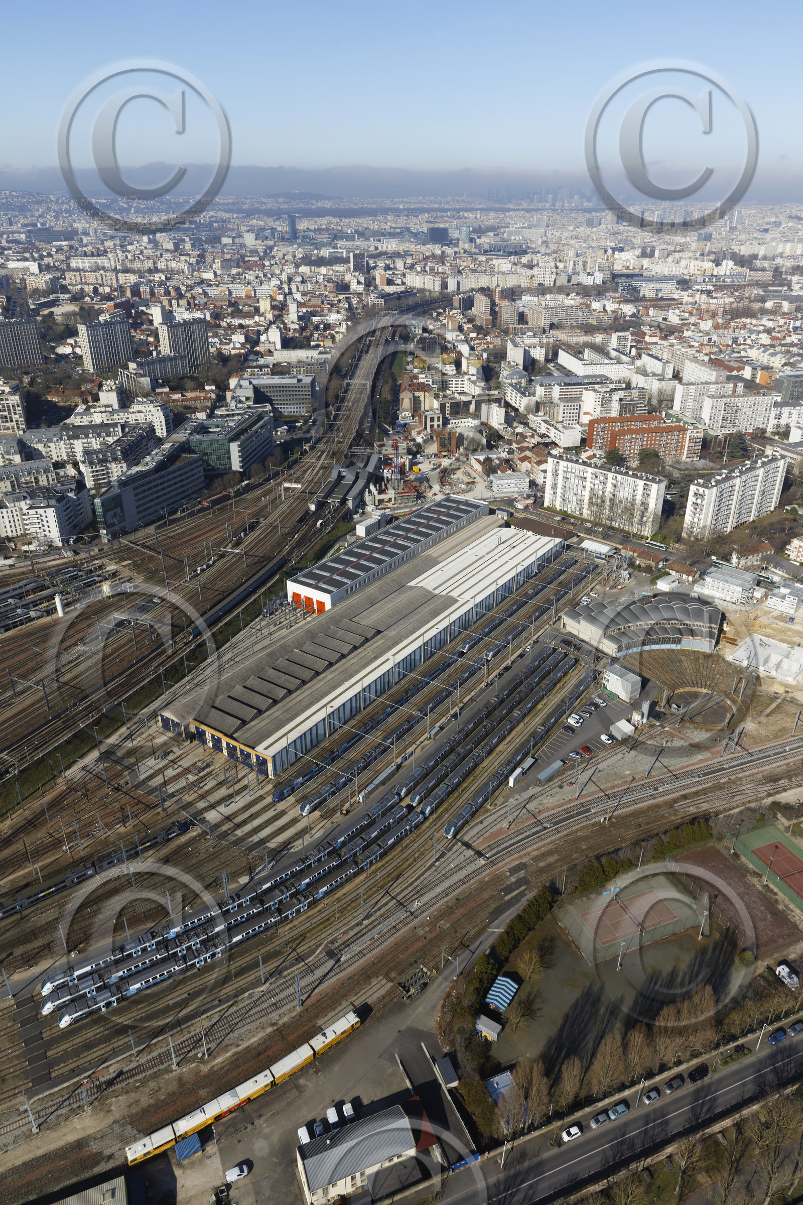Le département des Hauts-de-Seine (Région Ile-de-France) en vues aériennes obliques