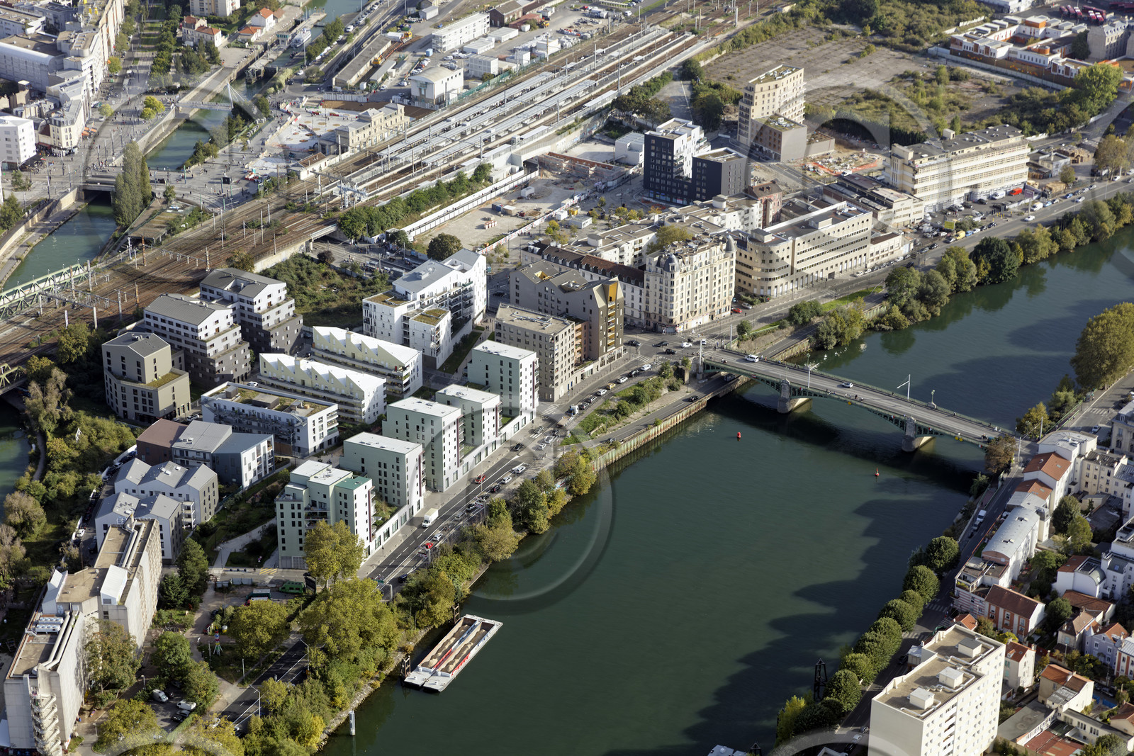 Le département de Seine-Saint-Denis (Région Ile-de-France) en vues aériennes obliques