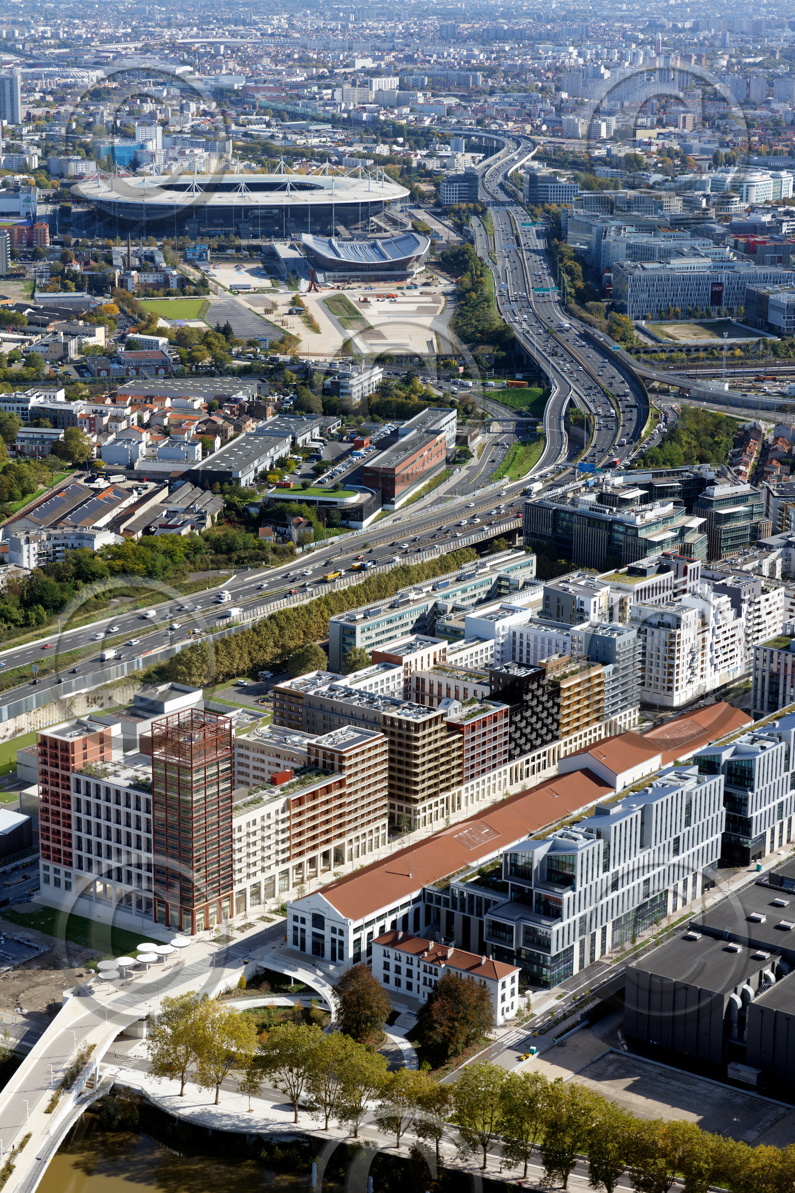 Le département de Seine-Saint-Denis (Région Ile-de-France) en vues aériennes obliques
