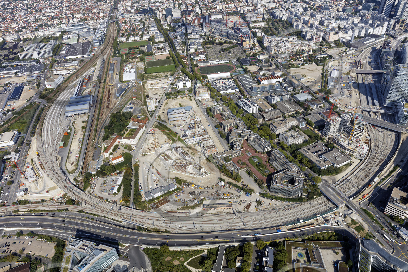 Le département des Hauts-de-Seine (Région Ile-de-France) en vues aériennes obliques