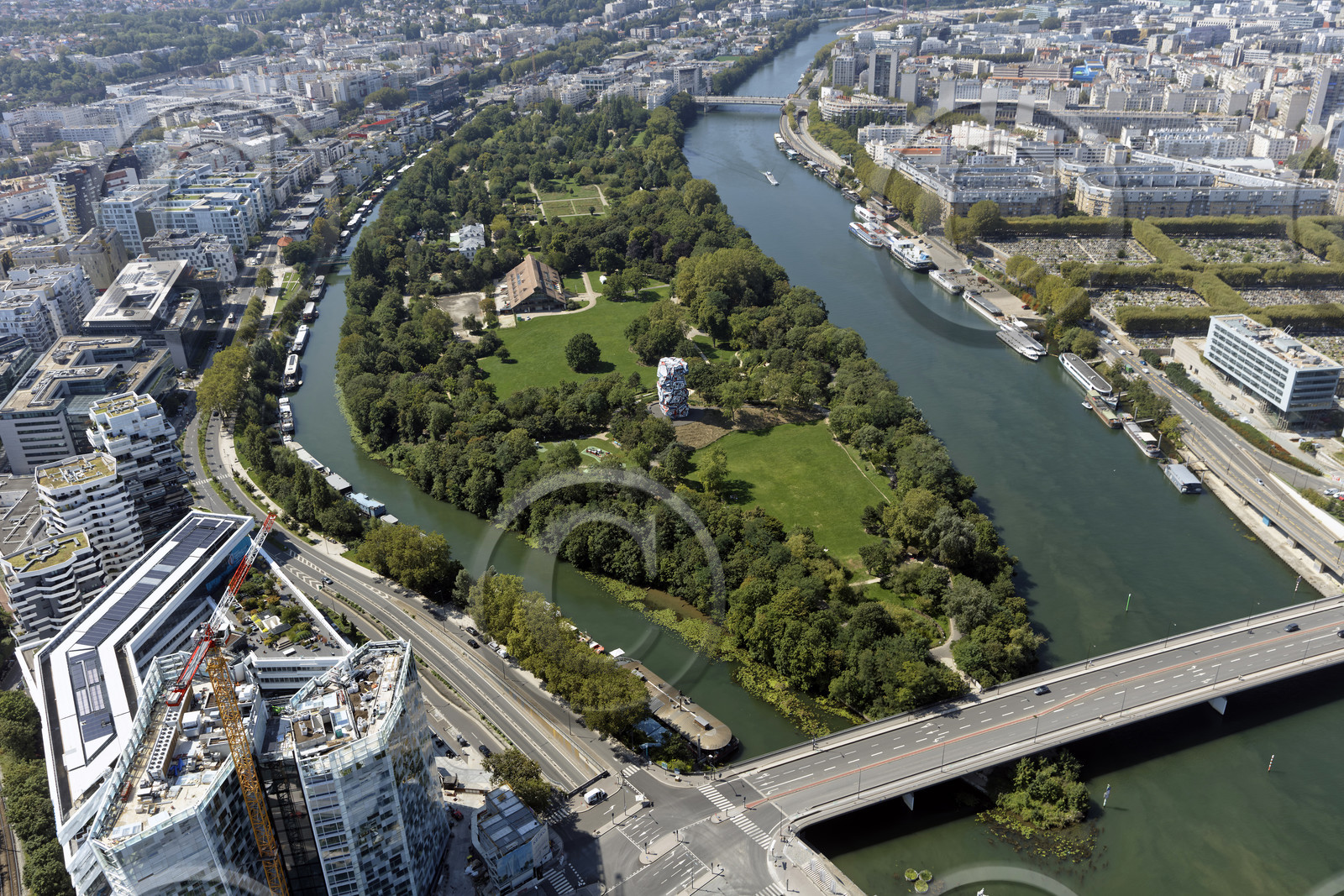 Le département des Hauts-de-Seine (Région Ile-de-France) en vues aériennes obliques