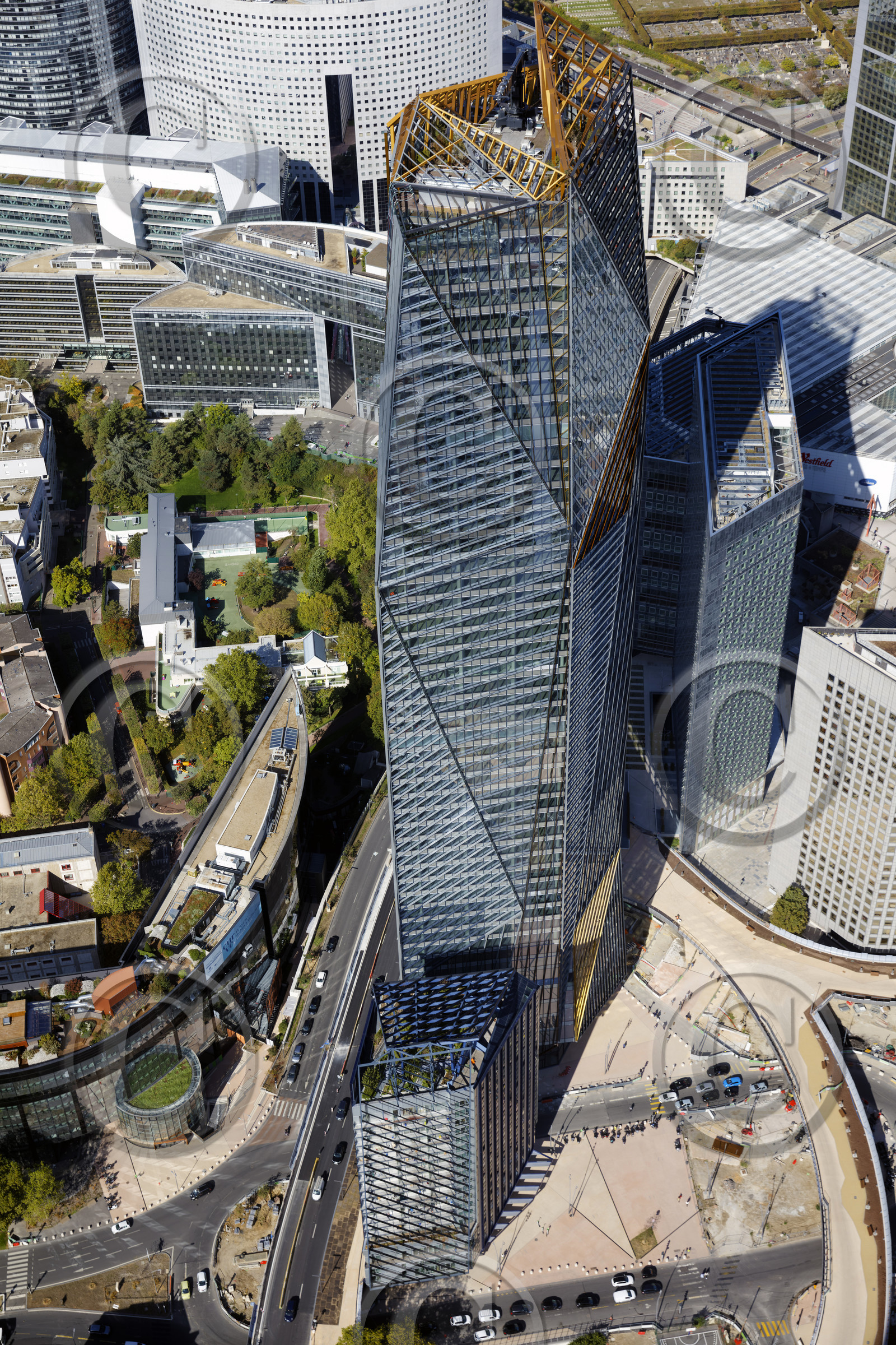 Le département des Hauts-de-Seine (Région Ile-de-France) en vues aériennes obliques