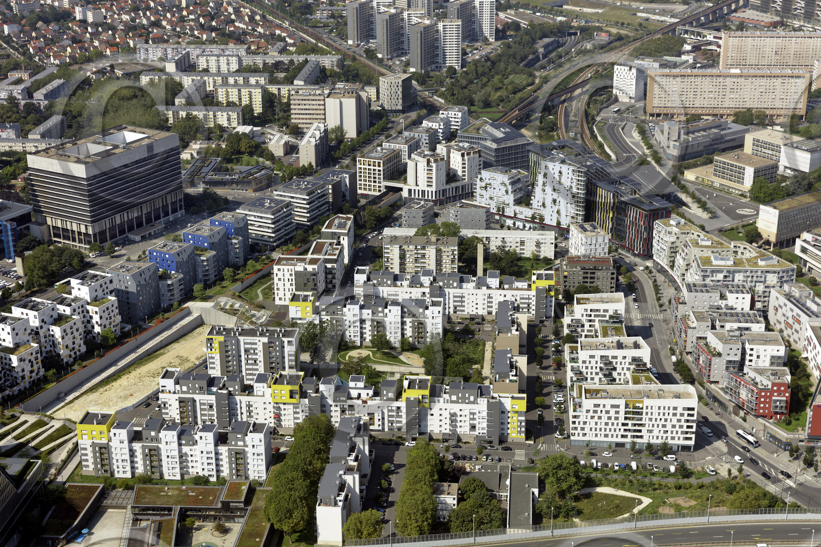 Le département des Hauts-de-Seine (Région Ile-de-France) en vues aériennes obliques