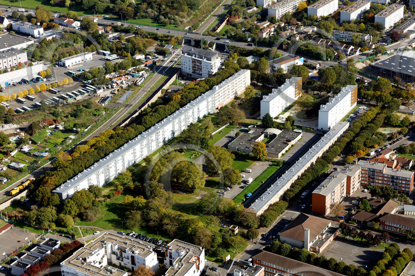 Le département de Seine-Saint-Denis (Région Ile-de-France) en vues aériennes obliques
