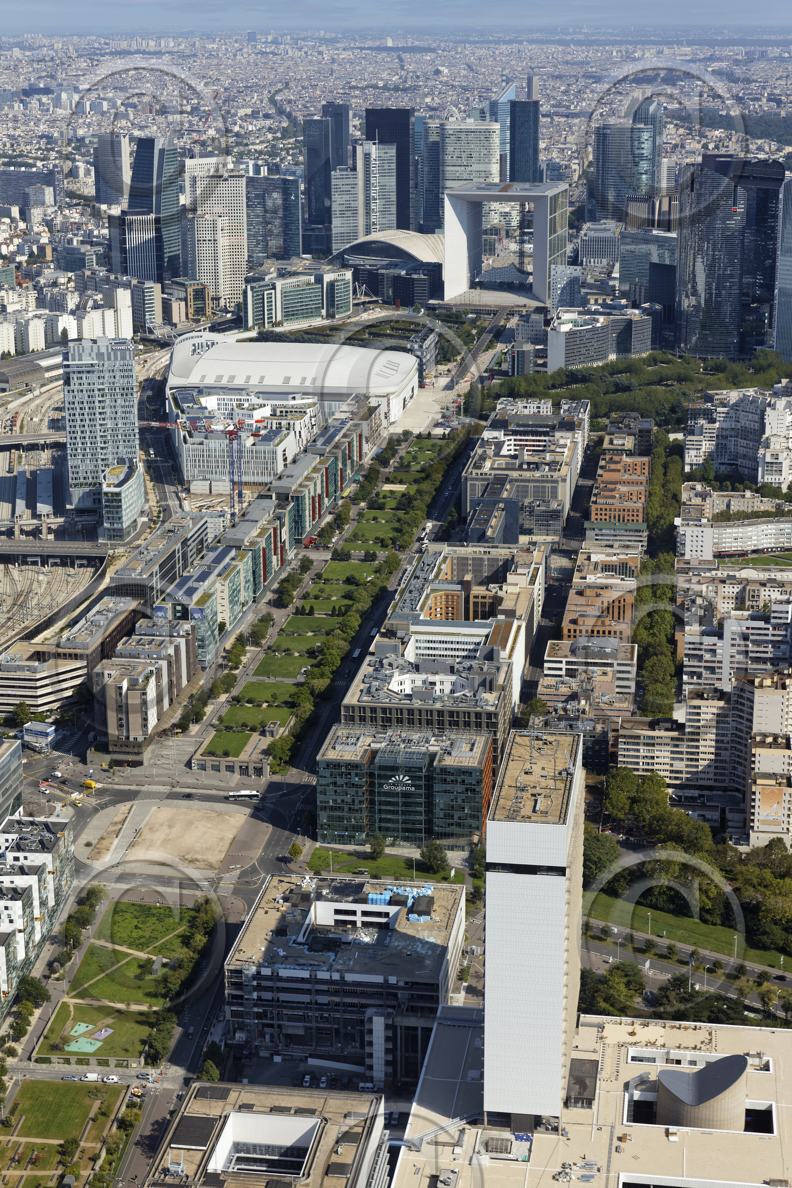 Le département des Hauts-de-Seine (Région Ile-de-France) en vues aériennes obliques