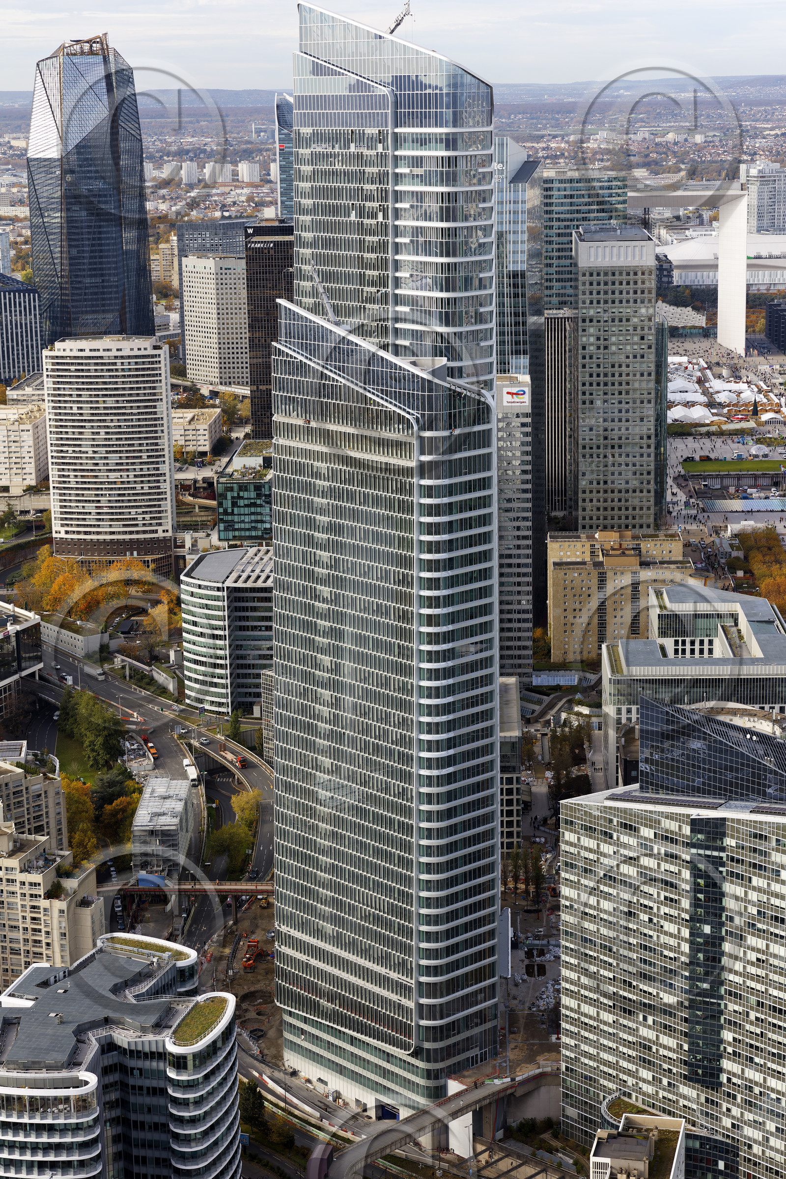 Le département des Hauts-de-Seine (Région Ile-de-France) en vues aériennes obliques