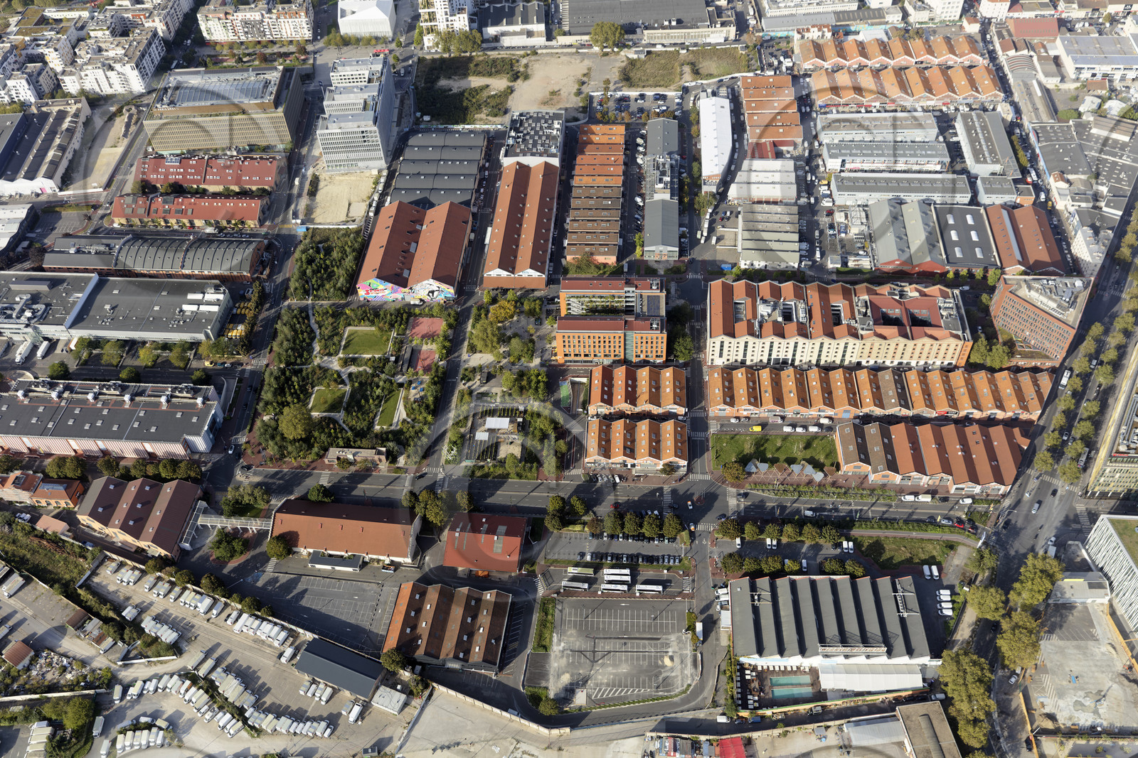 Le département de Seine-Saint-Denis (Région Ile-de-France) en vues aériennes obliques