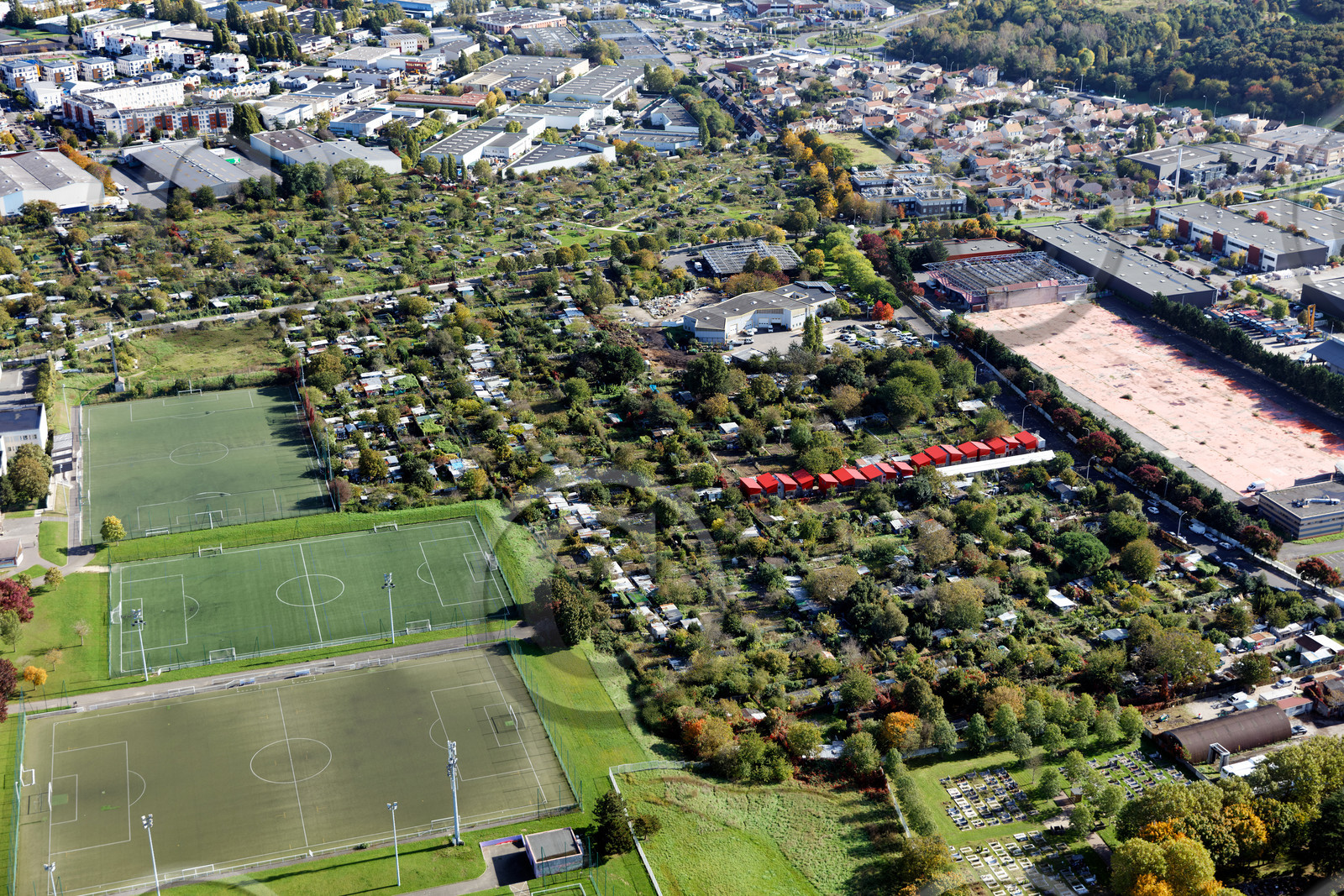 Le département de Seine-Saint-Denis (Région Ile-de-France) en vues aériennes obliques
