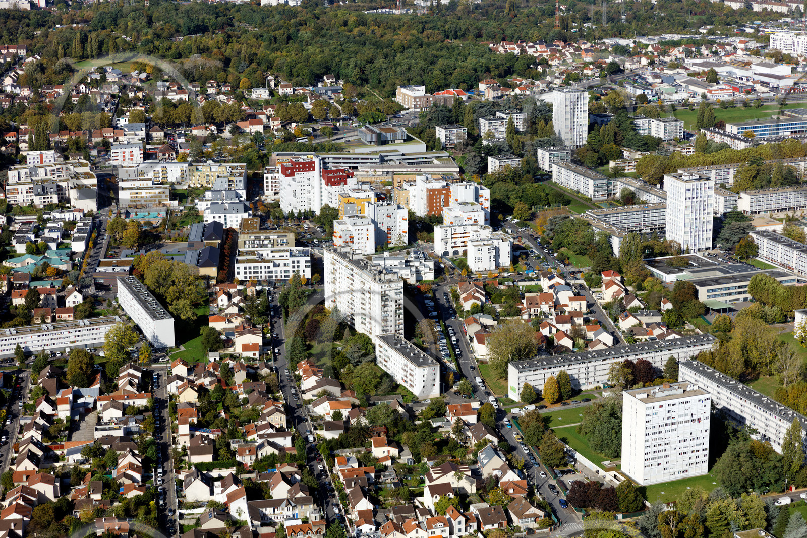 Le département de Seine-Saint-Denis (Région Ile-de-France) en vues aériennes obliques