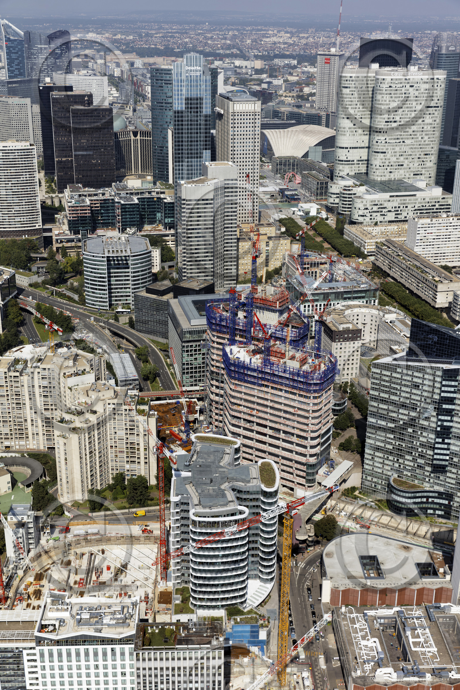 Le département des Hauts-de-Seine (Région Ile-de-France) en vues aériennes obliques