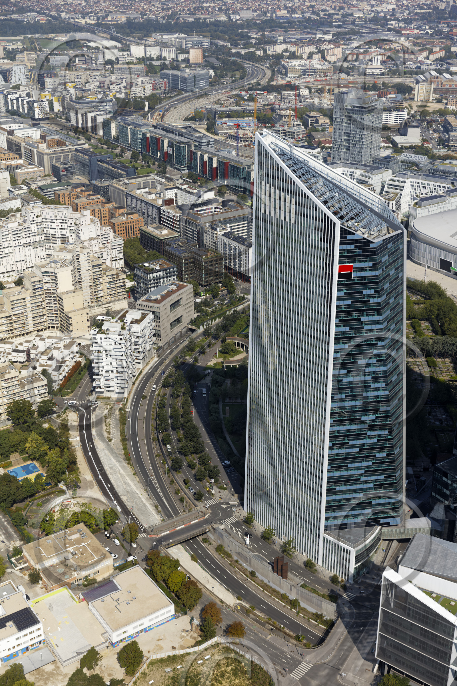 Le département des Hauts-de-Seine (Région Ile-de-France) en vues aériennes obliques