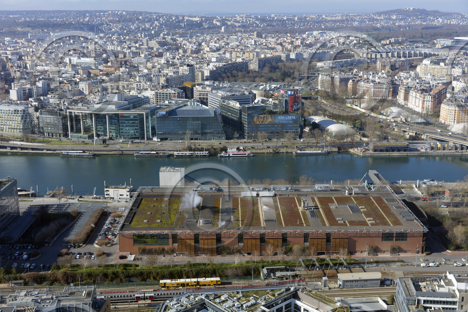 Le département des Hauts-de-Seine (Région Ile-de-France) en vues aériennes obliques