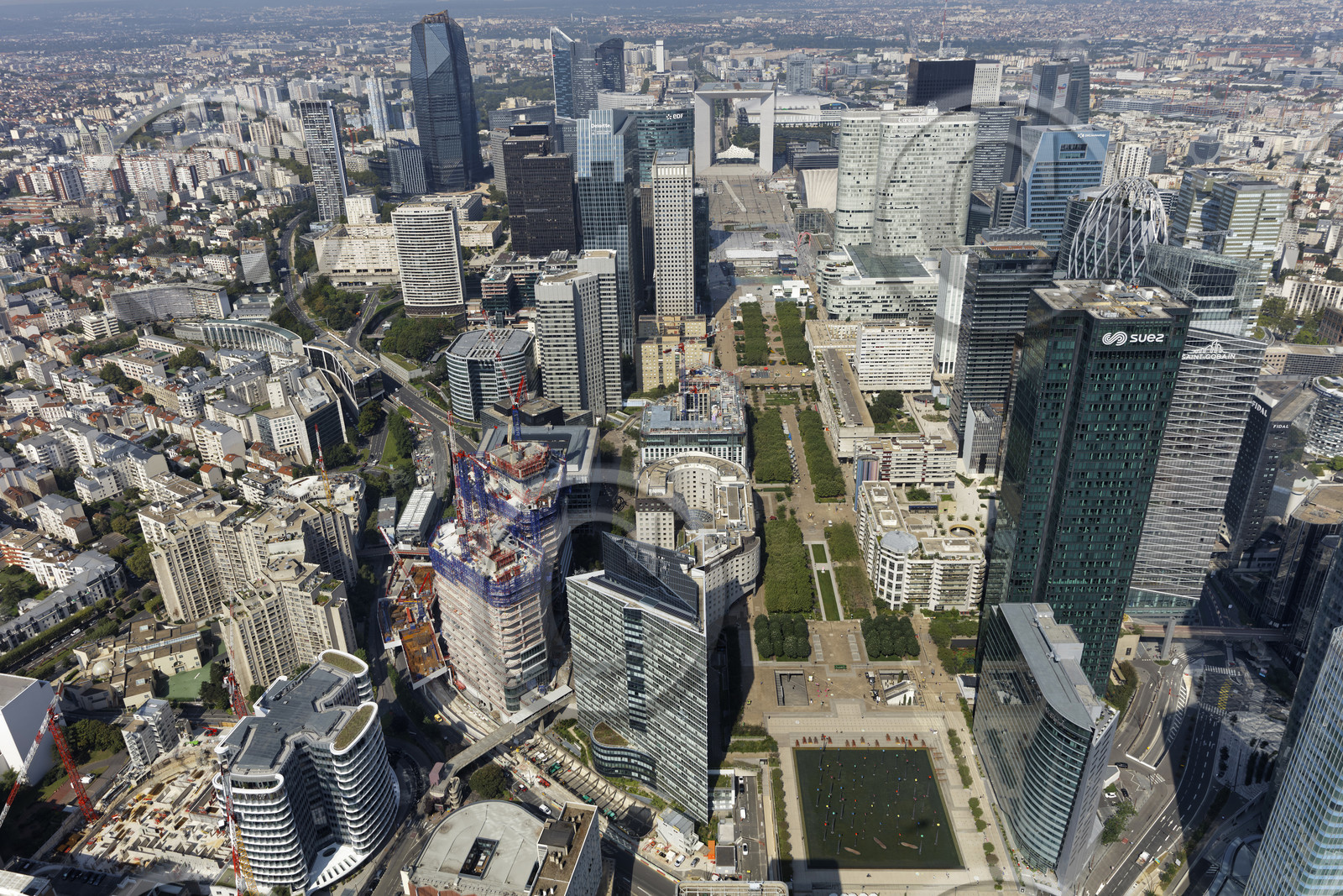 Le département des Hauts-de-Seine (Région Ile-de-France) en vues aériennes obliques
