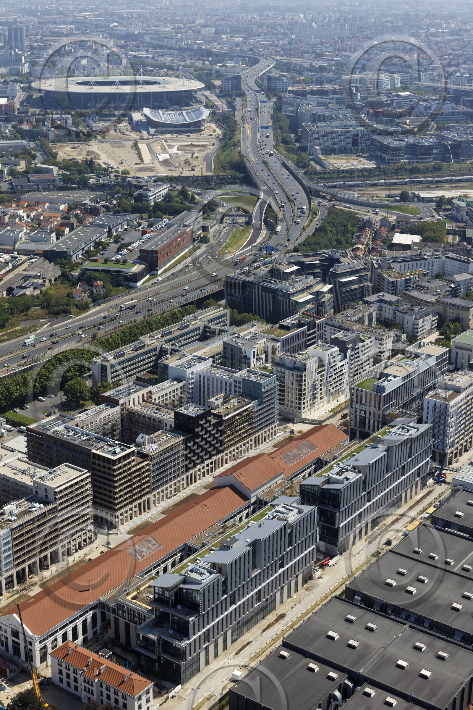 Le département de Seine-Saint-Denis (Région Ile-de-France) en vues aériennes obliques