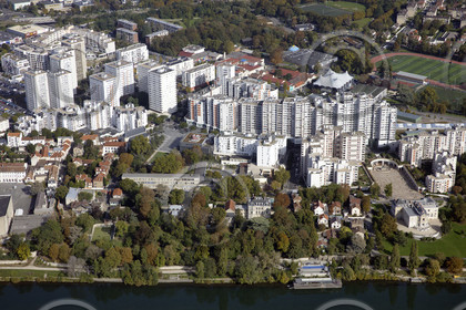 Le département de Seine-Saint-Denis (Région Ile-de-France) en vues aériennes obliques
