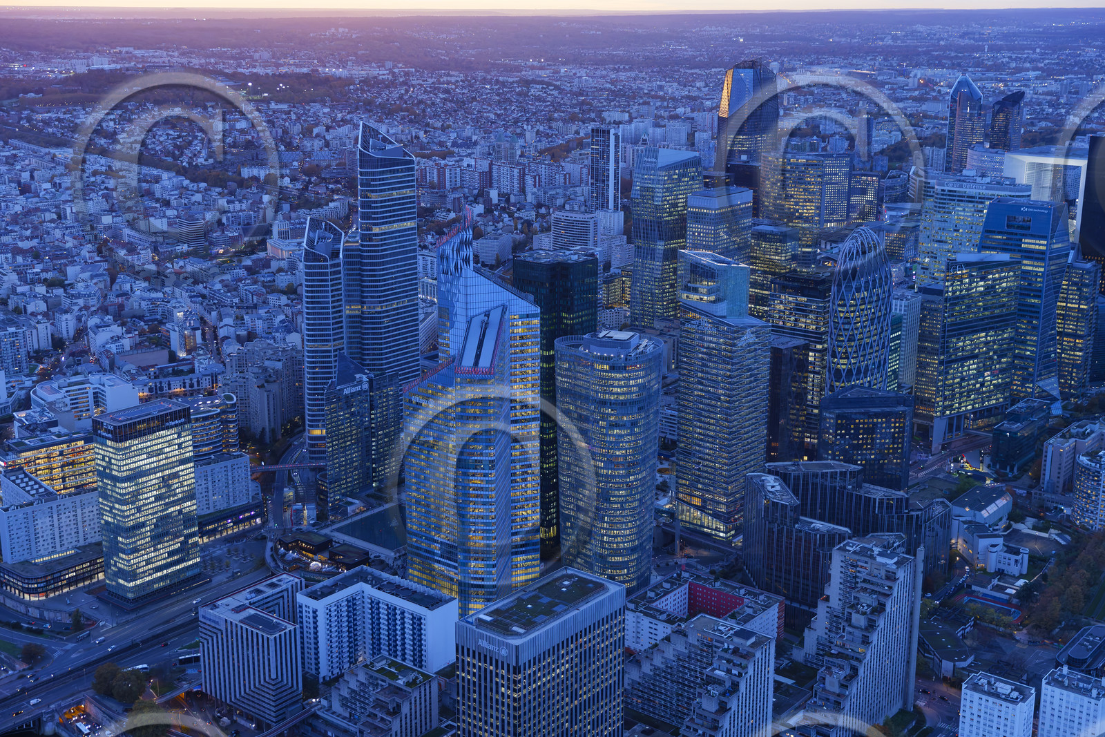 Le département des Hauts-de-Seine (Région Ile-de-France) en vues aériennes obliques