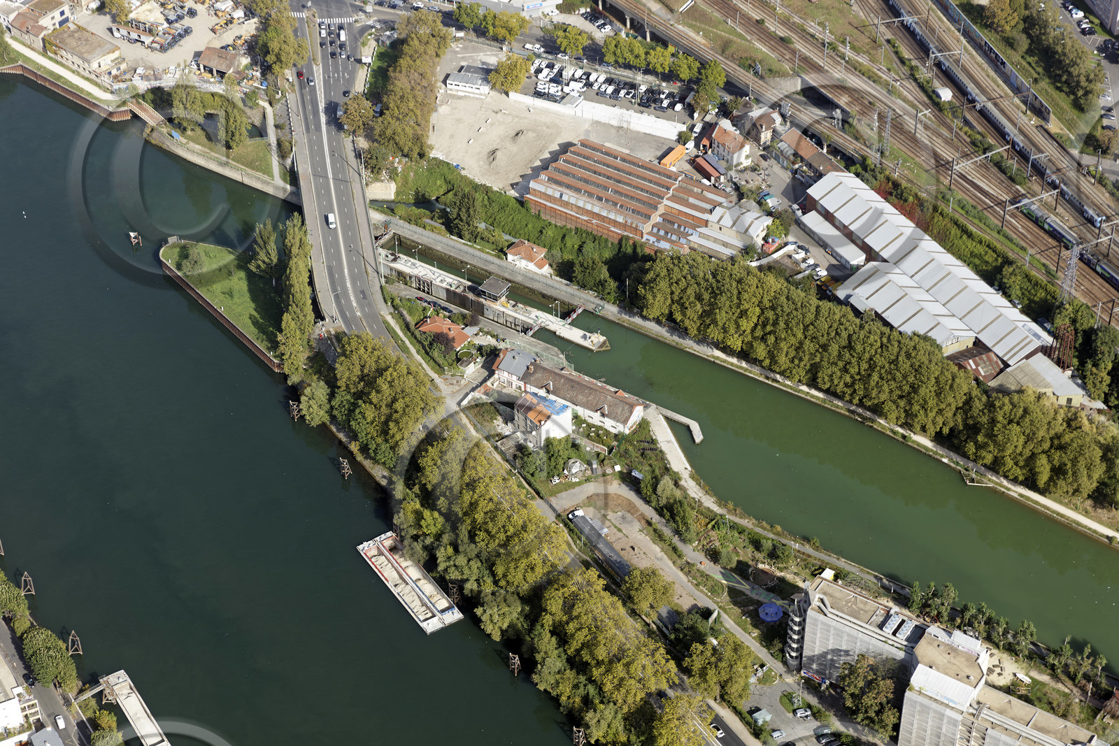 Le département de Seine-Saint-Denis (Région Ile-de-France) en vues aériennes obliques