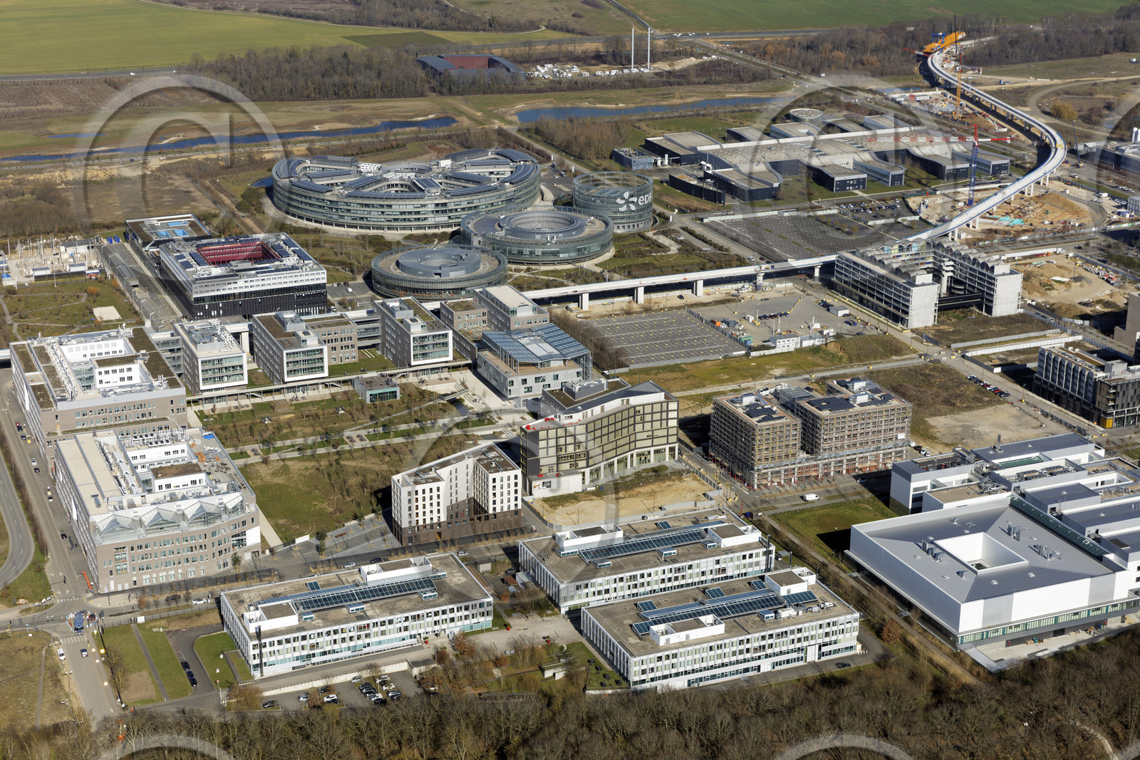 Le département de l'Essonne (Région Ile-de-France) en vues aériennes obliques