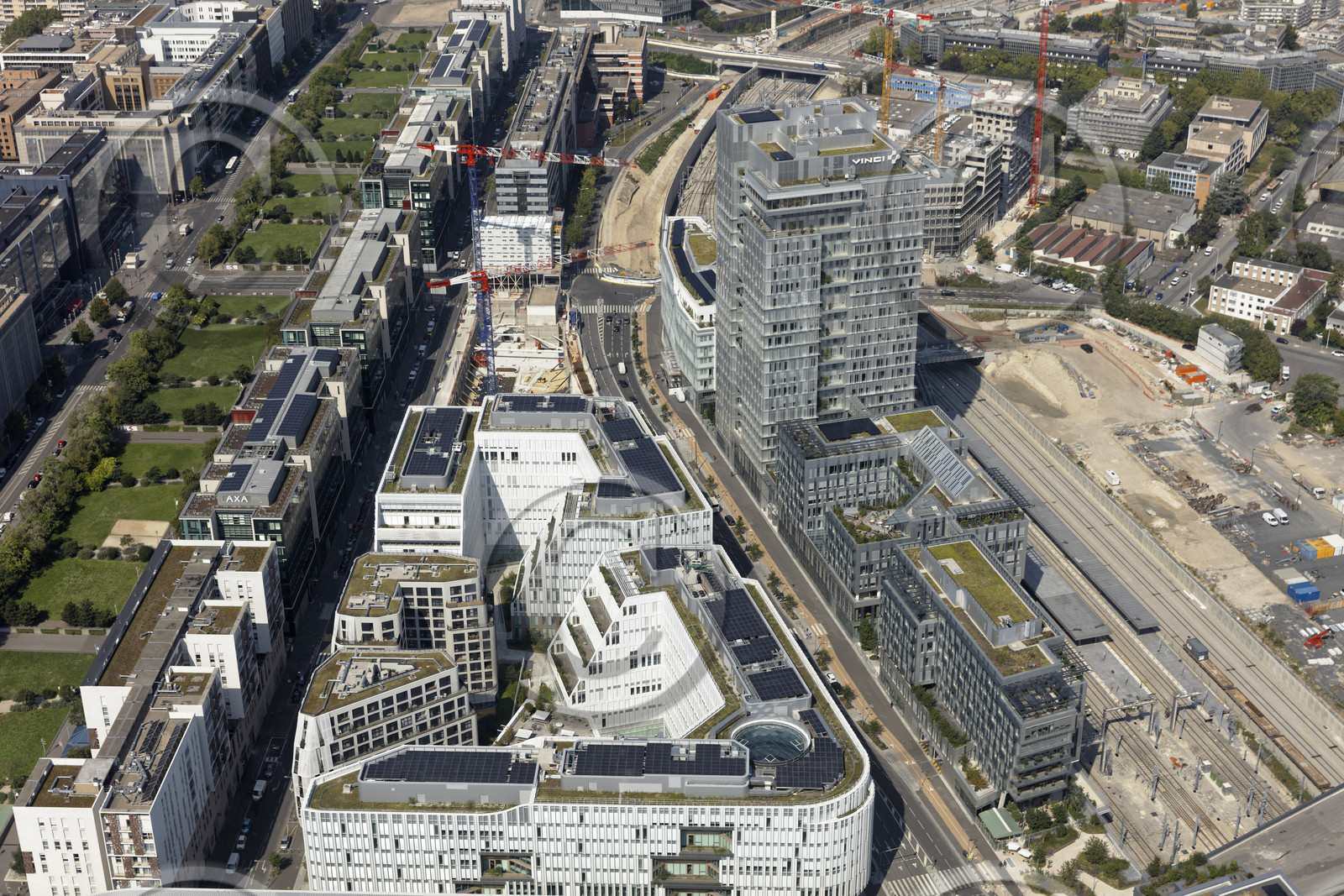 Le département des Hauts-de-Seine (Région Ile-de-France) en vues aériennes obliques