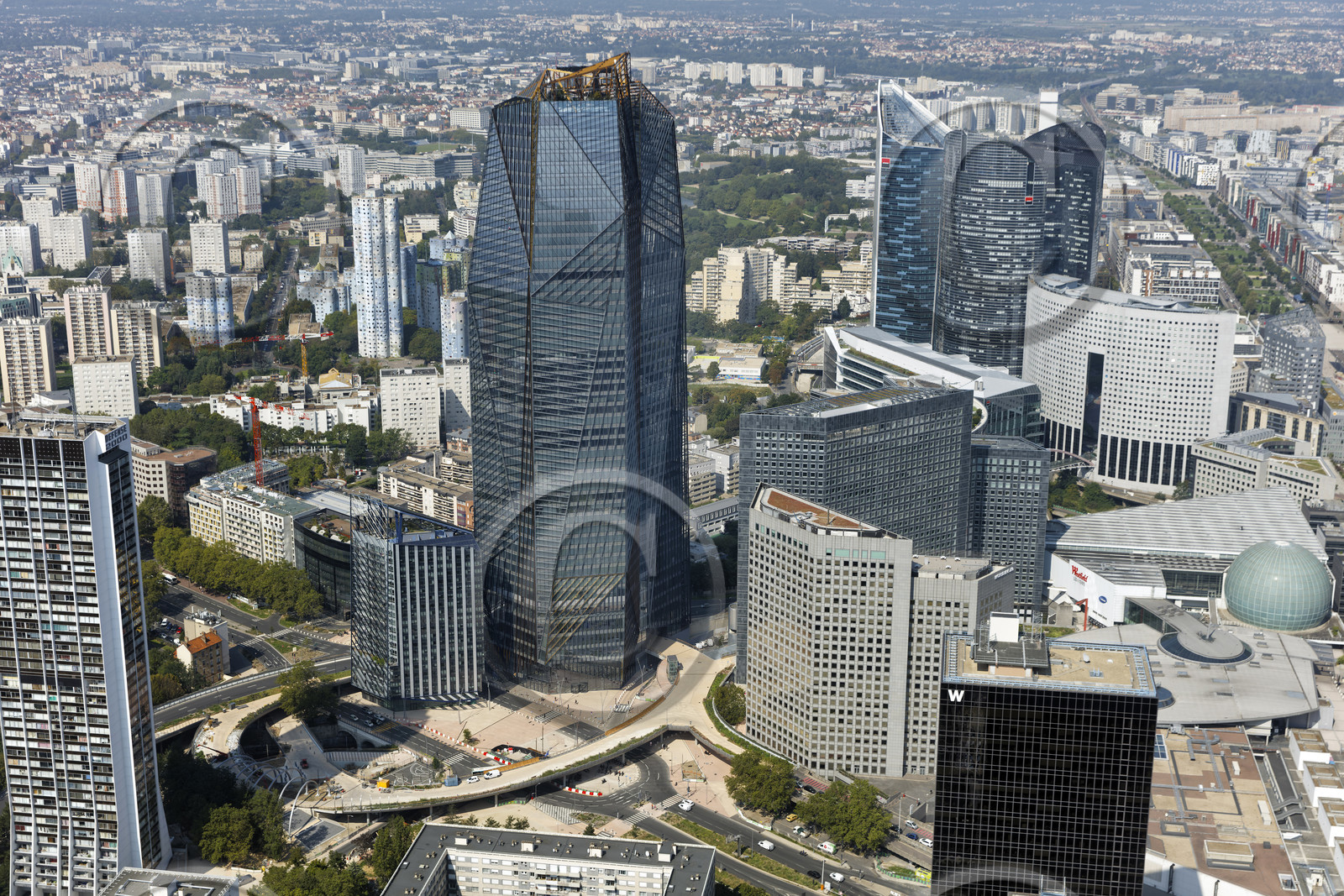 Le département des Hauts-de-Seine (Région Ile-de-France) en vues aériennes obliques