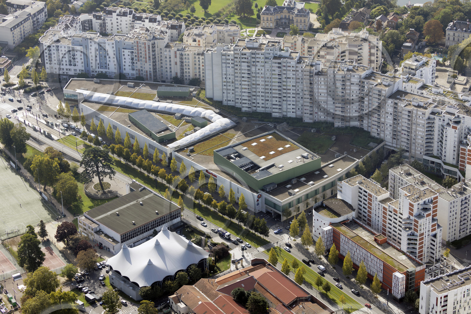 Le département de Seine-Saint-Denis (Région Ile-de-France) en vues aériennes obliques