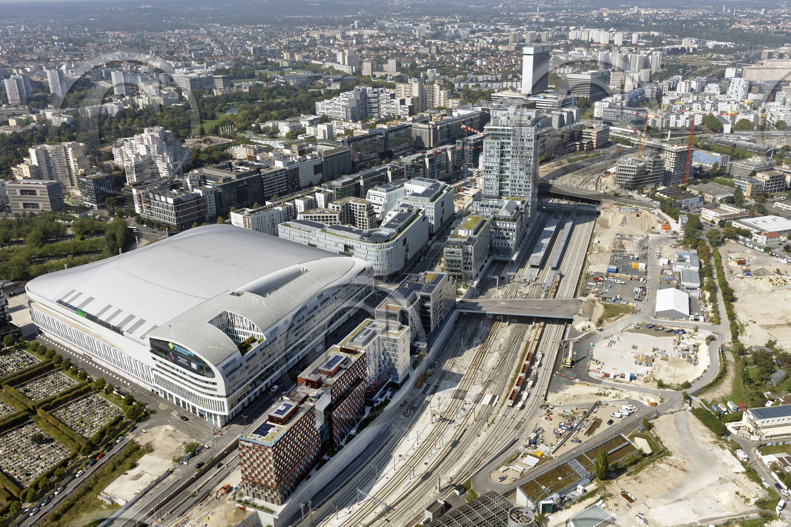 Le département des Hauts-de-Seine (Région Ile-de-France) en vues aériennes obliques