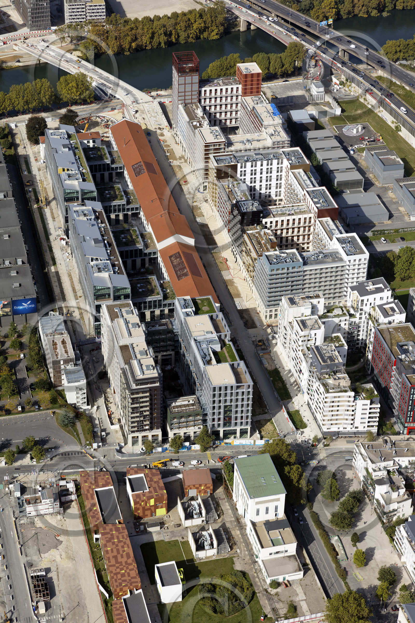 Le département de Seine-Saint-Denis (Région Ile-de-France) en vues aériennes obliques