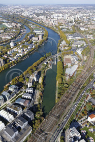 Le département de Seine-Saint-Denis (Région Ile-de-France) en vues aériennes obliques