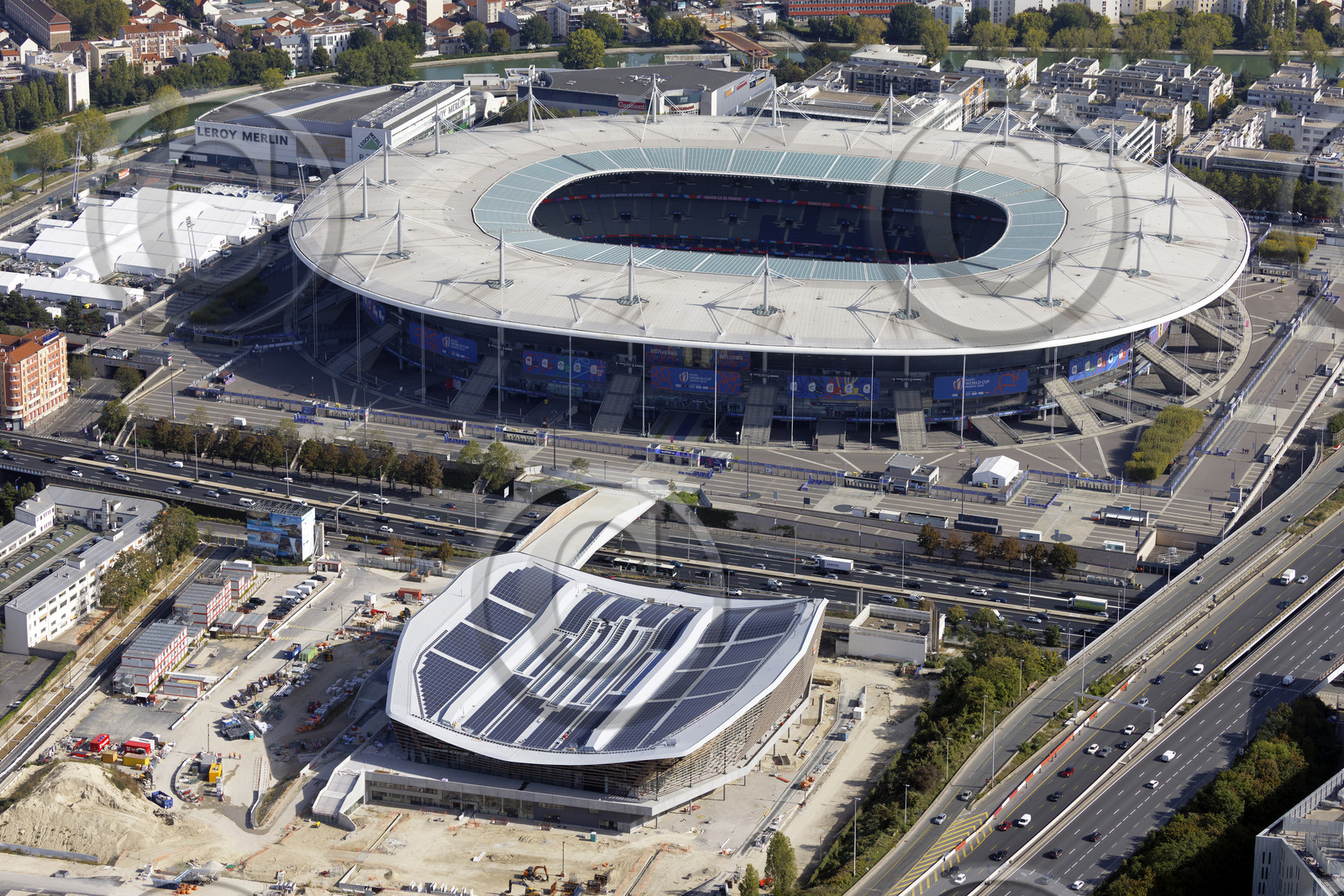 Le département de Seine-Saint-Denis (Région Ile-de-France) en vues aériennes obliques