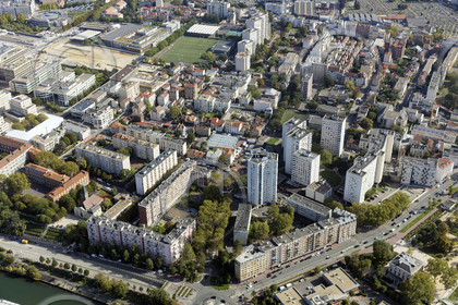 Le département de Seine-Saint-Denis (Région Ile-de-France) en vues aériennes obliques